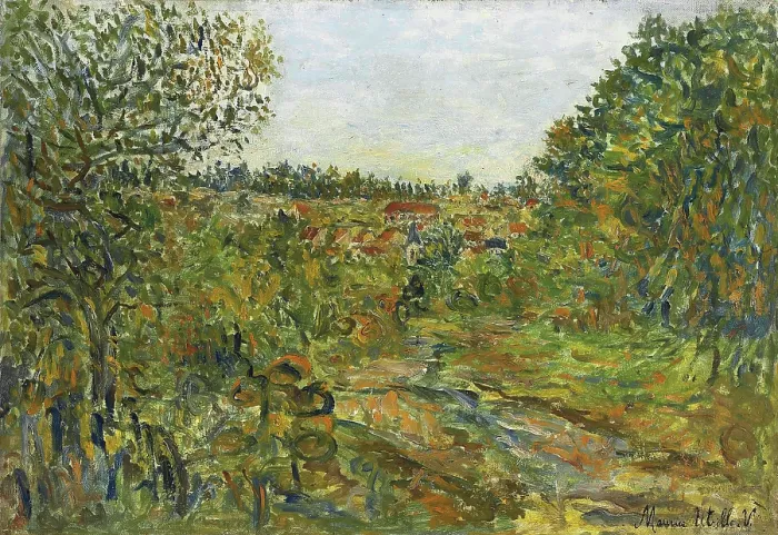 Framed Print : Paysage a Montmagny, c1906. Creator: Utrillo, Maurice (1883-1955) Framed Print : Paysage a Montmagny, c1906. Creator: Utrillo, Maurice (1883-1955)