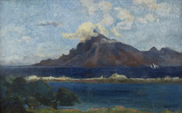 Framed Print : Paysage de Te Vaa, 1896. Creator: Gauguin, Paul Eugene Henri (1848-1903) Framed Print : Paysage de Te Vaa, 1896. Creator: Gauguin, Paul Eugene Henri (1848-1903)