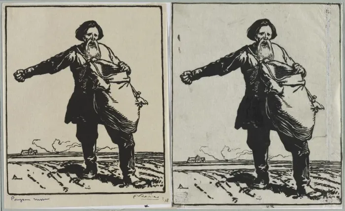 Framed Print : Paysan russe, 1914. Creator: Auguste Louis Lepere (French, 1849-1918) Framed Print : Paysan russe, 1914. Creator: Auguste Louis Lepere (French, 1849-1918)