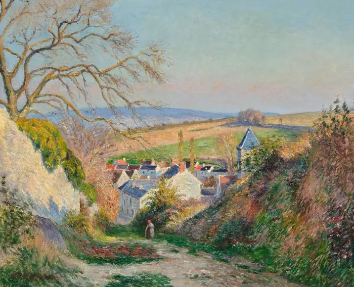 Framed Print : Paysanne dans Eragny. Creator: Vignon, Victor (1847-1909) Framed Print : Paysanne dans Eragny. Creator: Vignon, Victor (1847-1909)