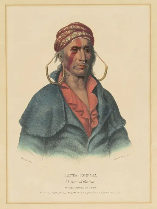 Framed Print : Payta Kootha, a Shawnee Warrior, 1836. Creator: Albert Newsam Framed Print : Payta Kootha, a Shawnee Warrior, 1836. Creator: Albert Newsam