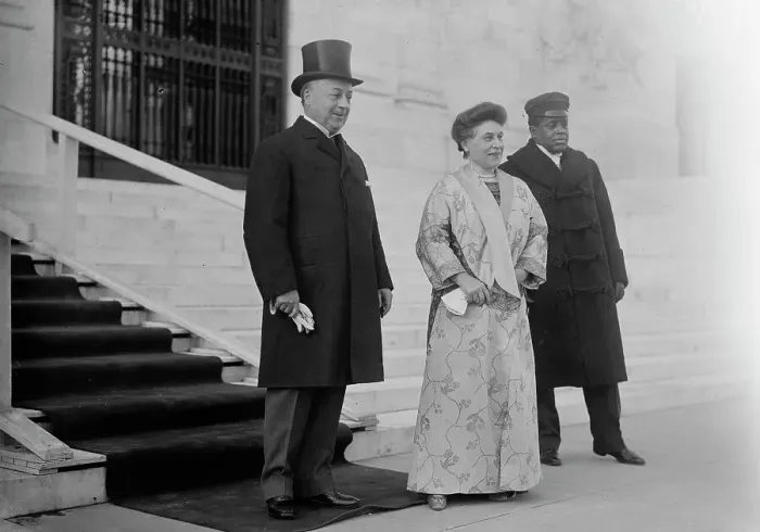 Framed Print : P.C. Knox & wife, 1913. Creator: Bain News Service Framed Print : P.C. Knox & wife, 1913. Creator: Bain News Service