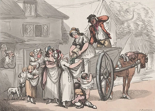 The Pea Cart, April 16, 1788. April 16, 1788. Creator: Thomas Rowlandson