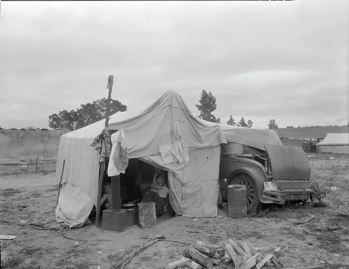 Framed Print : Pea picker's home, Nipomo, California, 1936. Creator: Dorothea Lange Framed Print : Pea picker's home, Nipomo, California, 1936. Creator: Dorothea Lange
