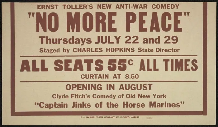 Framed Print : No More Peace, [193-]. Creator: Unknown