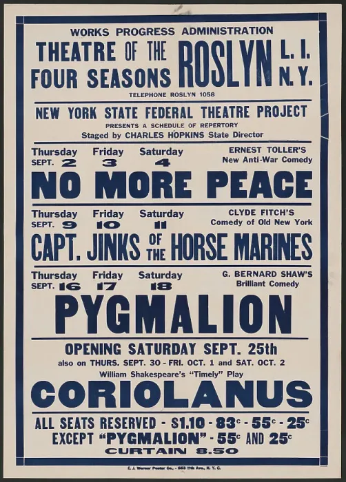 Framed Print : No More Peace 2, Roslyn, NY, 1937. Creator: Unknown Framed Print : No More Peace 2, Roslyn, NY, 1937. Creator: Unknown