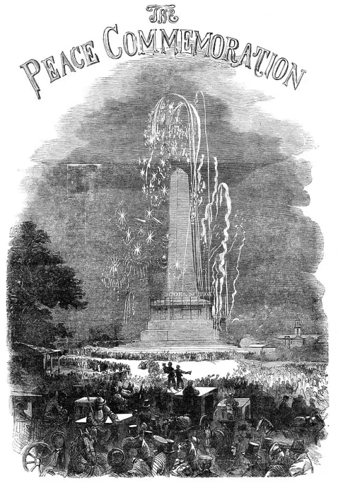 Framed Print : The Peace Commemoration: at Dublin - Fireworks in Phoenix Park, 1856. Creator: Unknown Framed Print : The Peace Commemoration: at Dublin - Fireworks in Phoenix Park, 1856. Creator: Unknown