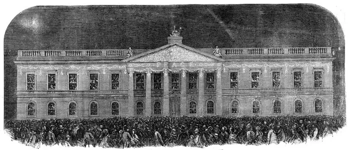 Framed Print : The Peace Illuminations - The East India House, 1856. Creator: Unknown Framed Print : The Peace Illuminations - The East India House, 1856. Creator: Unknown