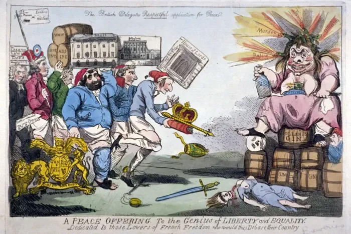 Framed Print : A Peace Offering to the Genius of Liberty and Equality, 1794. Artist Framed Print : A Peace Offering to the Genius of Liberty and Equality, 1794. Artist