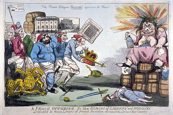 A Peace Offering to the Genius of Liberty and Equality, 1794. Artist