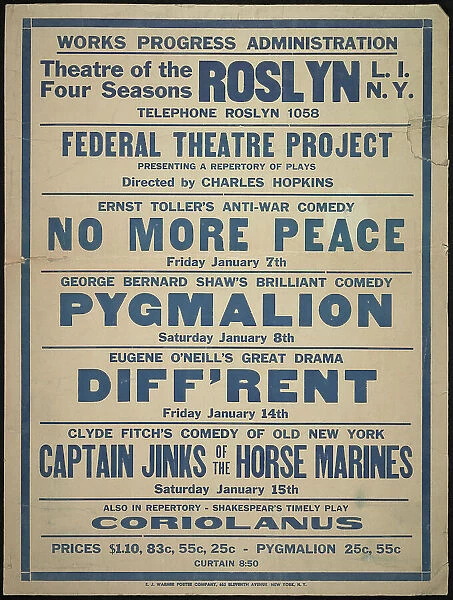 No More Peace, Roslyn, NY, [1930s]. Creator: Unknown