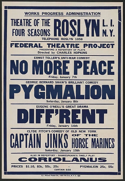 No More Peace, Roslyn, NY, 1938. Creator: Unknown