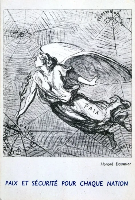 Framed Print : Peace and Security for Each Nation. Artist: Honore Daumier Framed Print : Peace and Security for Each Nation. Artist: Honore Daumier
