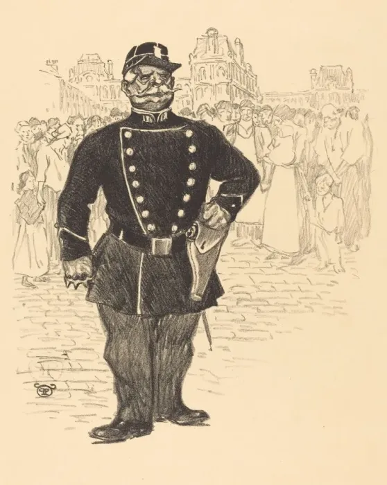 Framed Print : Peace in the Streets, late 19th-early 20th century. Creator: Theophile Alexandre Steinlen Framed Print : Peace in the Streets, late 19th-early 20th century. Creator: Theophile Alexandre Steinlen