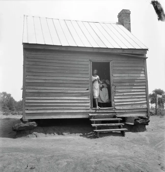 Framed Print : Peach picker's home near Muscella, Georgia, 1936. Creator: Dorothea Lange Framed Print : Peach picker's home near Muscella, Georgia, 1936. Creator: Dorothea Lange