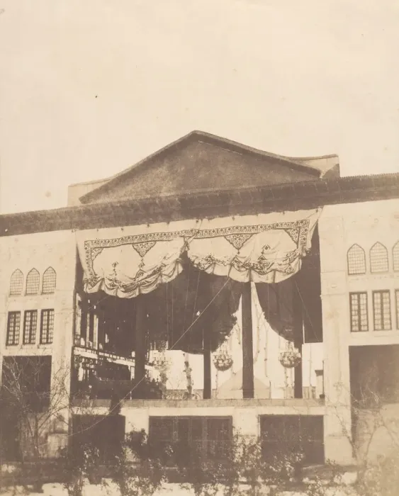 Framed Print : [Peacocks Throne Room, Teheran], 1858. Creator: Luigi Pesce