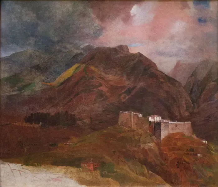 Framed Print : The Peak Fort on the island of Madeira, 1849-1850. Artist: Briullov, Karl Pavlovich (1799-1852) Framed Print : The Peak Fort on the island of Madeira, 1849-1850. Artist: Briullov, Karl Pavlovich (1799-1852)