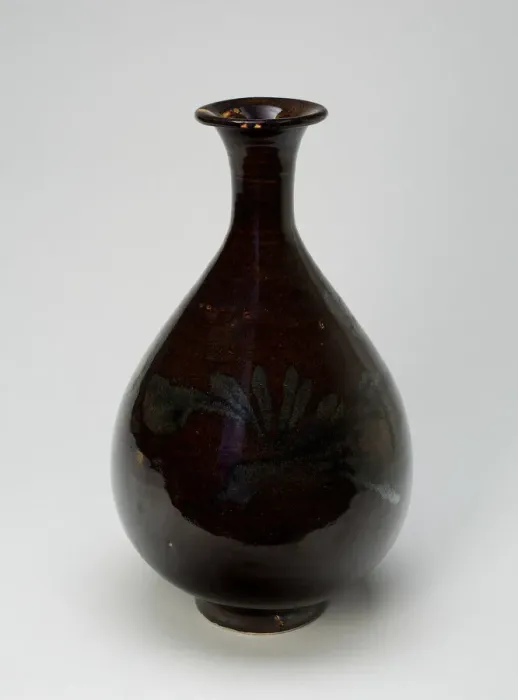 Framed Print : Pear-Shaped Bottle, Yuan dynasty (1279-1368), late 13th / early 14th century. Creator: Unknown Framed Print : Pear-Shaped Bottle, Yuan dynasty (1279-1368), late 13th / early 14th century. Creator: Unknown