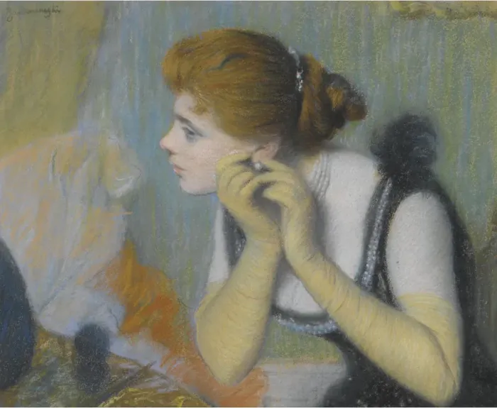 Framed Print : The Pearl. Private Collection Framed Print : The Pearl. Private Collection