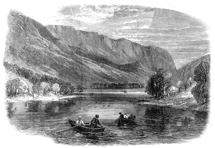 Framed Print : Pearl-fishing near Loch Lubnaig, Perthshire, 1864. Creator: Unknown Framed Print : Pearl-fishing near Loch Lubnaig, Perthshire, 1864. Creator: Unknown