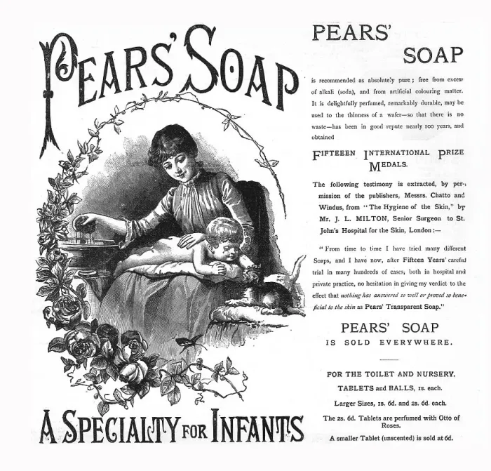 Framed Print : Pears Soap, 1886. Creator: Unknown Framed Print : Pears Soap, 1886. Creator: Unknown