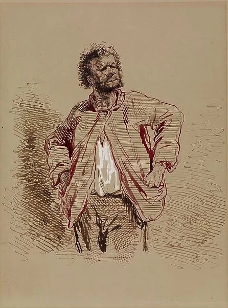 Peasant, 1852-1866. Creator: Paul Gavarni