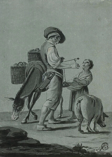 Peasant Apple Peddler, n.d. Creator: Johann Christian Reinhart