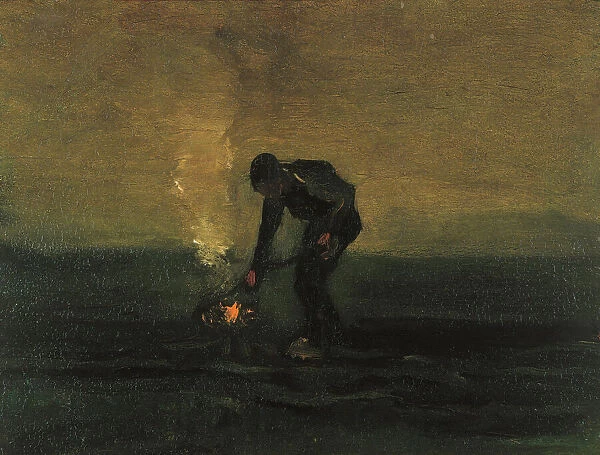 Peasant Burning Weeds, 1883. Creator: Gogh, Vincent, van (1853-1890)