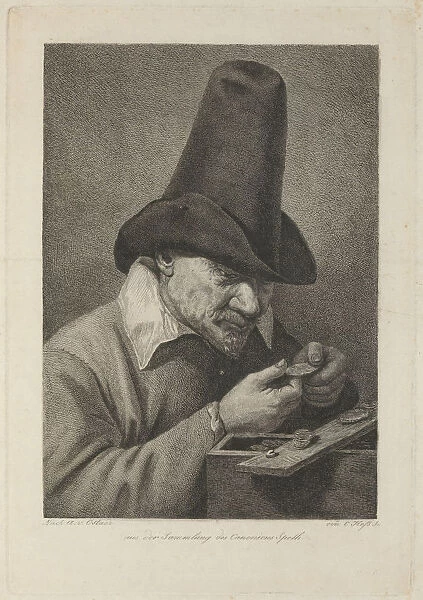 Peasant with Coins, Second Half of the 18th cen Artist: Hess, Carl Ernst Christoph (1755-1828)