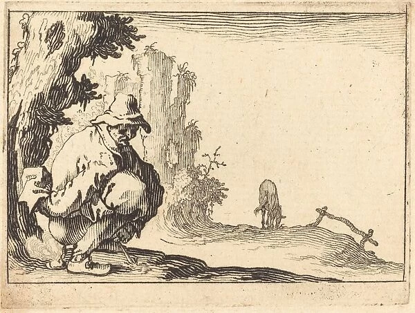 Peasant Defecating, c. 1617. Creator: Jacques Callot