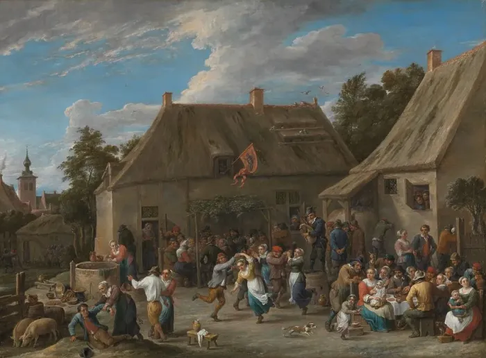 Framed Print : Peasant Fair, c.1665. Creator: David Teniers II Framed Print : Peasant Fair, c.1665. Creator: David Teniers II