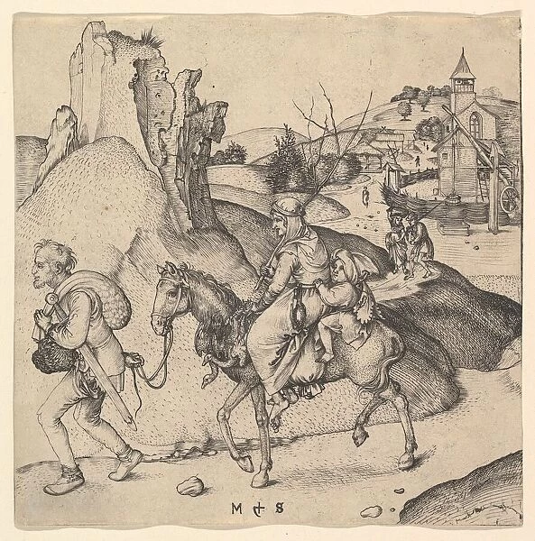 Peasant Family Going to Market, ca. 1435-1491. Creator: Martin Schongauer