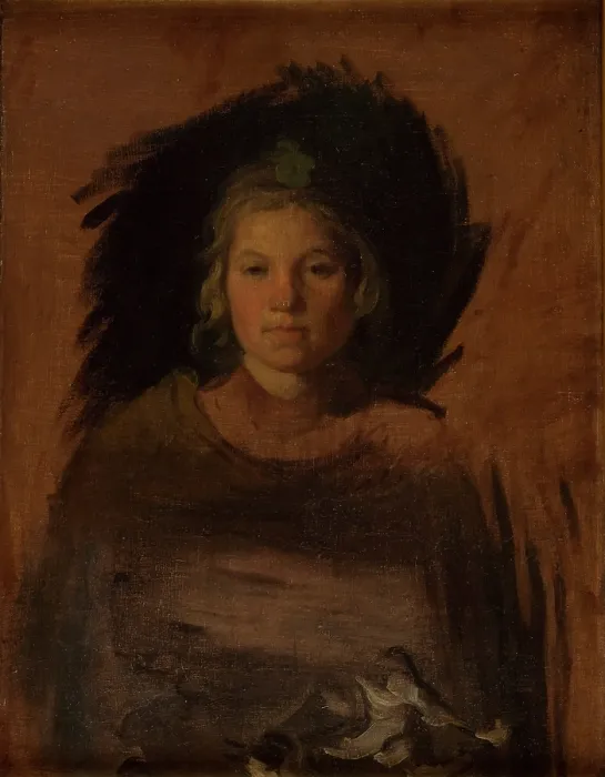 Framed Print : Peasant Girl, between 1840-1848. Creator: Piotr Michalowski Framed Print : Peasant Girl, between 1840-1848. Creator: Piotr Michalowski