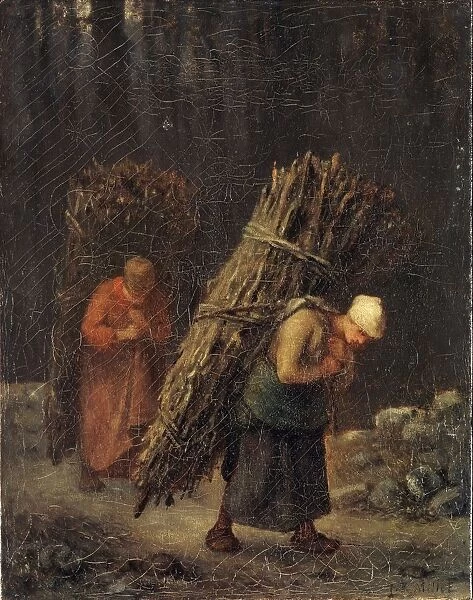 Peasant Girls with Brushwood, c1852. Artist: Jean Francois Millet