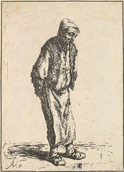 Peasant with Hands Behind his Back, 1610-85. Creator: Adriaen van Ostade