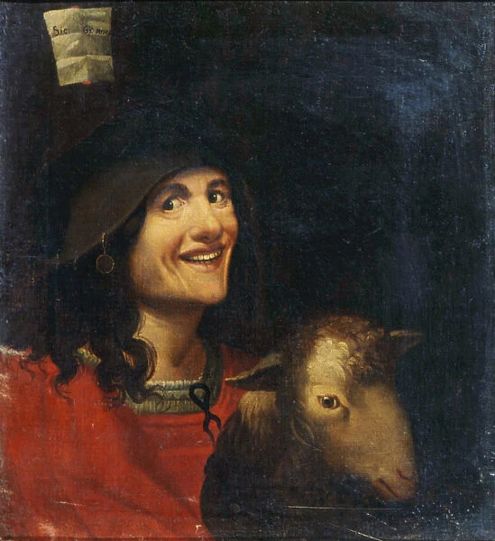 Peasant with a Sheep