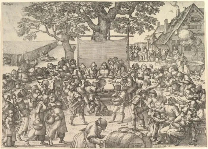 Framed Print : Peasant Wedding, 1560. Creator: Peeter van der Borcht Framed Print : Peasant Wedding, 1560. Creator: Peeter van der Borcht