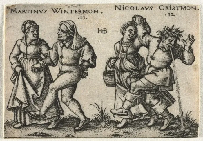 Framed Print : The Peasant Wedding or the Twelve Months: 11-Martinus Wintermon 12-Nicolaus Cristmon, 1546 Framed Print : The Peasant Wedding or the Twelve Months: 11-Martinus Wintermon 12-Nicolaus Cristmon, 1546