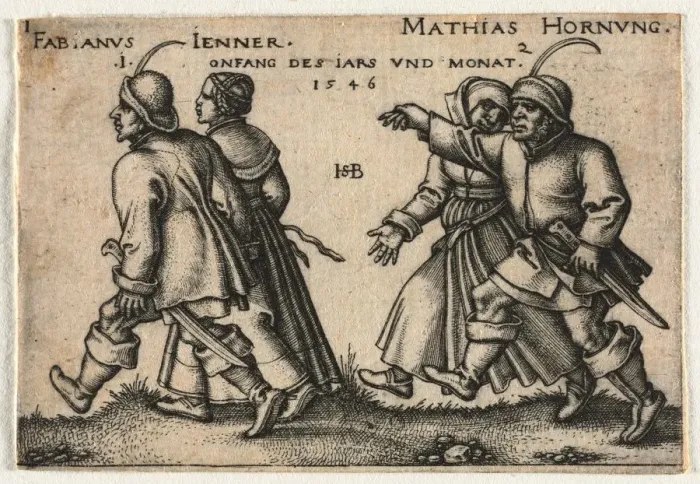 Framed Print : The Peasant Wedding or the Twelve Months, 1546. Creator: Hans Sebald Beham (German, 1500-1550) Framed Print : The Peasant Wedding or the Twelve Months, 1546. Creator: Hans Sebald Beham (German, 1500-1550)
