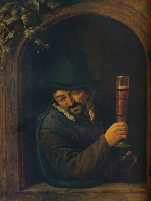 Framed Print : Peasant at a Window, c1658. Artist: Adriaen van Ostade Framed Print : Peasant at a Window, c1658. Artist: Adriaen van Ostade