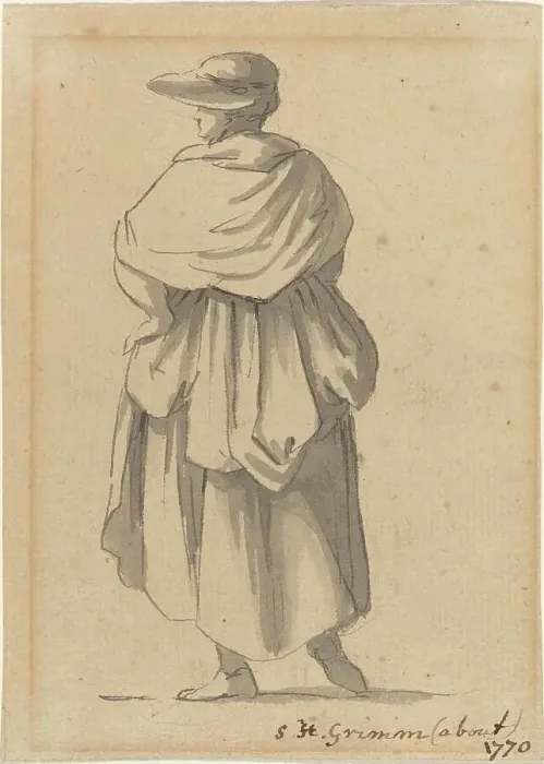 Framed Print : A Peasant Woman, c. 1770. Creator: Samuel Hieronymus Grimm Framed Print : A Peasant Woman, c. 1770. Creator: Samuel Hieronymus Grimm