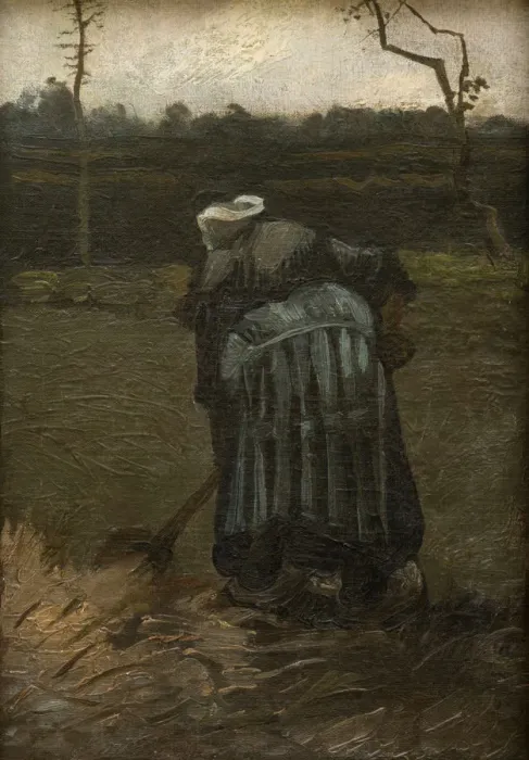 Framed Print : Peasant Woman Digging, 1885 Framed Print : Peasant Woman Digging, 1885