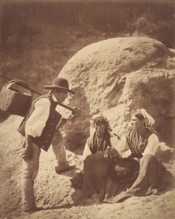 Framed Print : Peasants of the Alto-Douro, 1856. Creator: Joseph James Forrester Framed Print : Peasants of the Alto-Douro, 1856. Creator: Joseph James Forrester