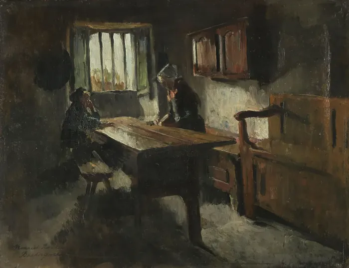 Framed Print : Peasant's Cottage, Rochefort-en-Terre, Brittany, 1881. Creator: Harriet Backer Framed Print : Peasant's Cottage, Rochefort-en-Terre, Brittany, 1881. Creator: Harriet Backer
