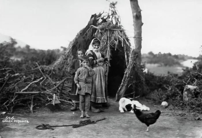 Framed Print : Peasants, Greece, c1920s-c1930s(?) Framed Print : Peasants, Greece, c1920s-c1930s(?)