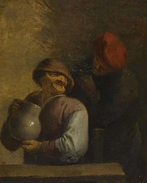 Two Peasants in an Inn, 1630-1639. Creator: Unknown