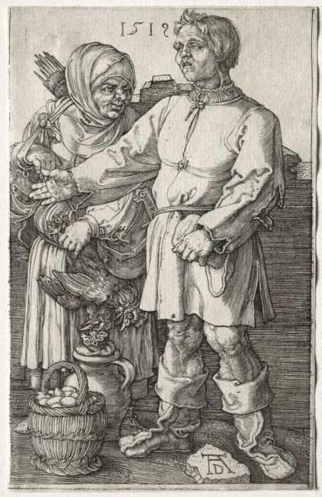 Framed Print : The Peasants at Market, 1519. Creator: Albrecht Dürer (German, 1471-1528) Framed Print : The Peasants at Market, 1519. Creator: Albrecht Dürer (German, 1471-1528)