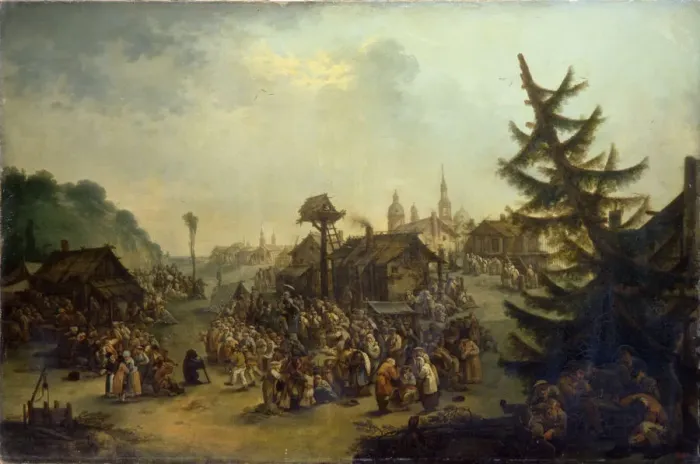 Framed Print : Peasants merry-making, 1779. Artist: Tankov (Tonkov), Ivan Michailovich (1740-1799) Framed Print : Peasants merry-making, 1779. Artist: Tankov (Tonkov), Ivan Michailovich (1740-1799)