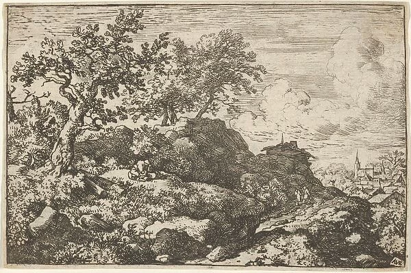 The Two Peasants Seated on the Hill, 17th century. Creator: Allart van Everdingen