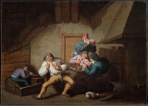 Peasants at Table. The Five Senses: The Sense of Taste, 1637-1656. Creator: Anthonie Victoryns